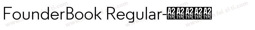 FounderBook Regular字体转换